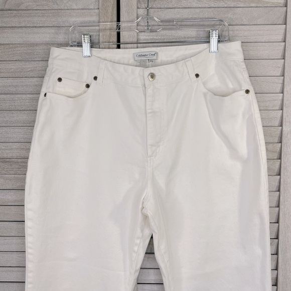 COLDWATER CREEK Stretch Bootcut Jeans White-16P - Picture 2 of 3